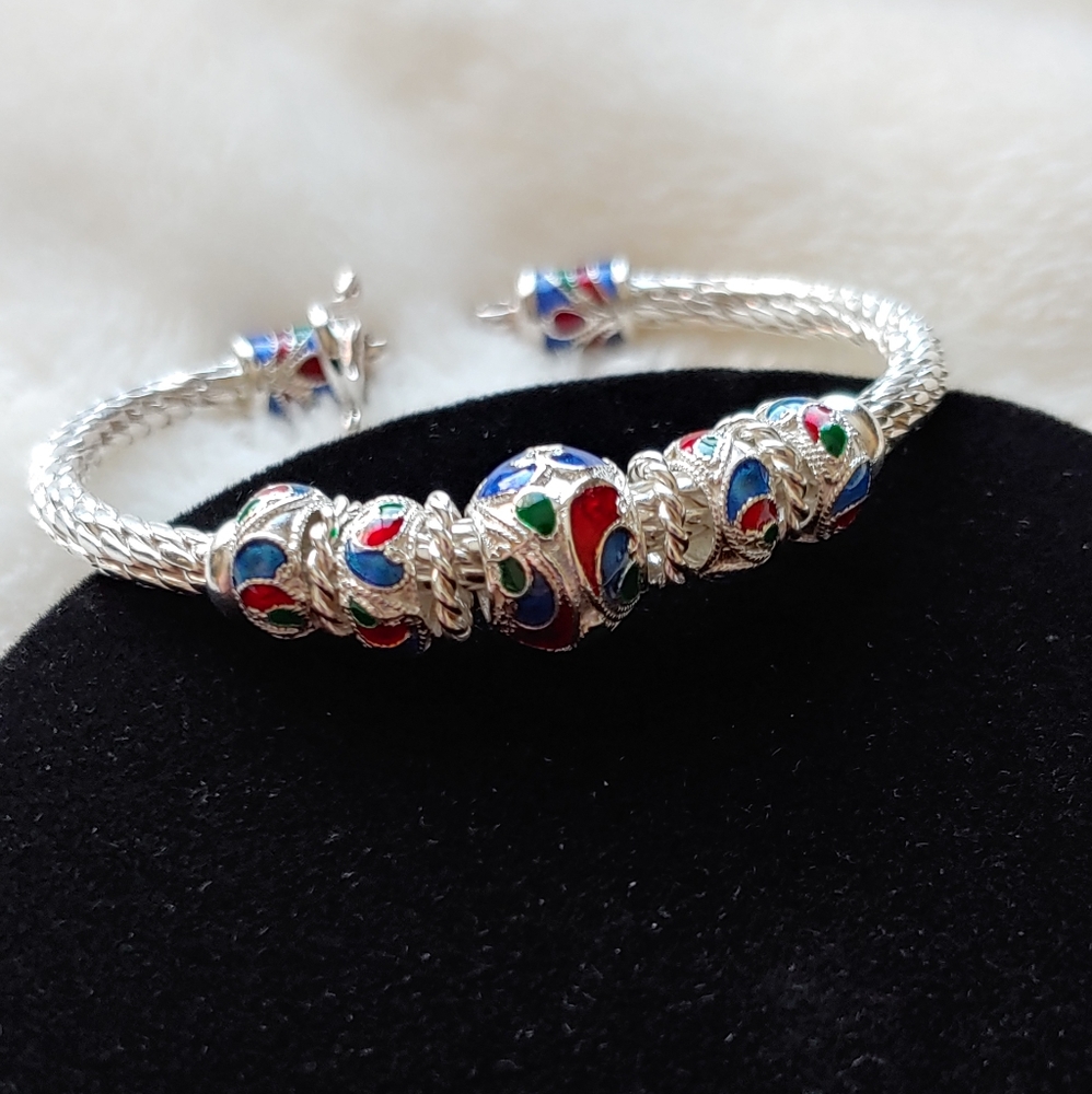 Colorful Silver Bracelet